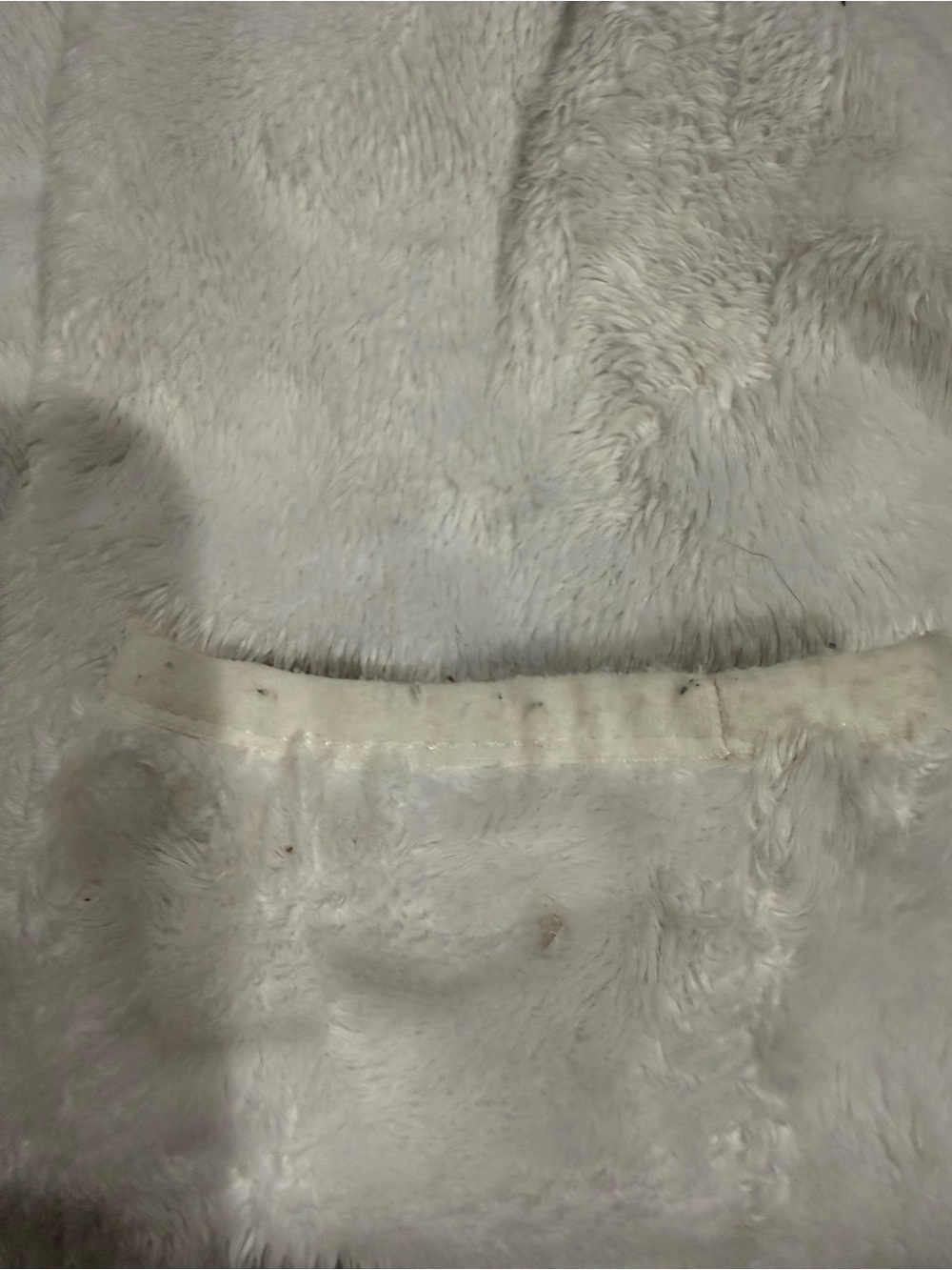 The North Face Cream Plush Fleece Jacket with Black Logo - Picture 4 of 7